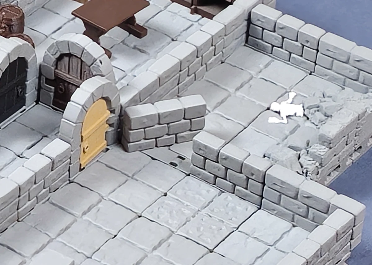 Dungeon room with a concealed passage